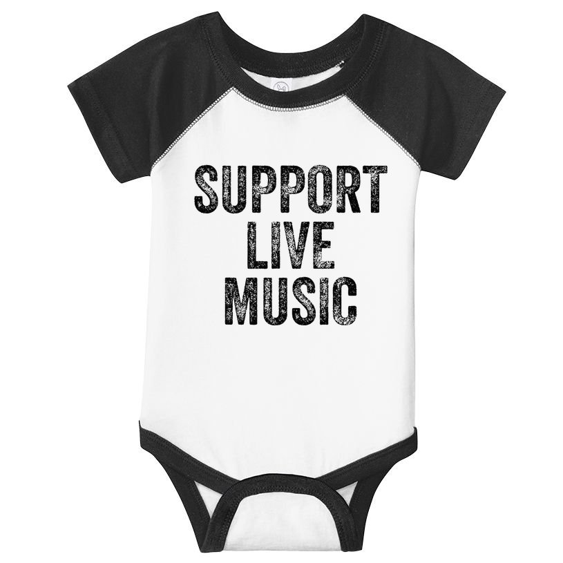 Support Live Music Concert Music Band Lover Live Infant Baby Jersey Bodysuit