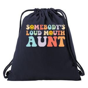 Somebody's Loud Mouth Aunt Mother's Day Drawstring Bag