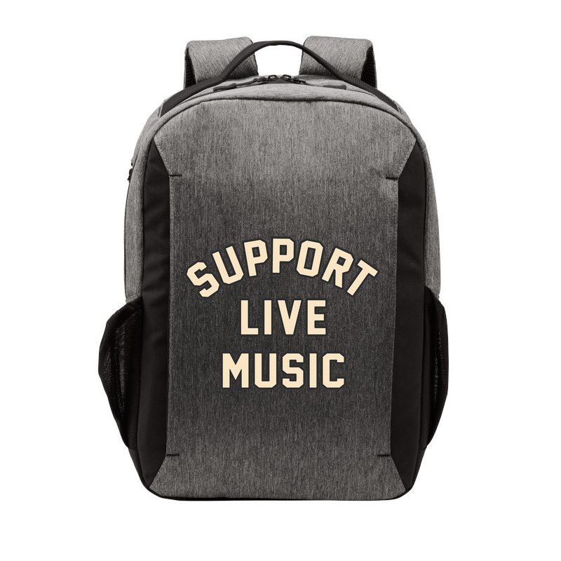 Support Live Music Musicians Local Bands Artists Music Lover Vector Backpack