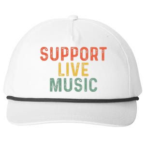 Support Live Music Musicians Concertgoers Music Lovers Snapback Five-Panel Rope Hat