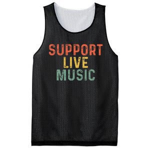 Support Live Music Musicians Concertgoers Music Lovers Mesh Reversible Basketball Jersey Tank