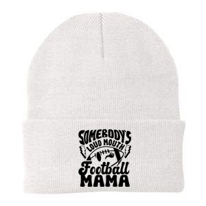 Somebodys Loud Mouth Football Mama Knit Cap Winter Beanie