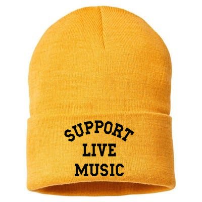 Support Live Music Local Bands Local Music Concert Sustainable Knit Beanie