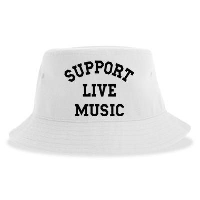 Support Live Music Local Bands Local Music Concert Sustainable Bucket Hat