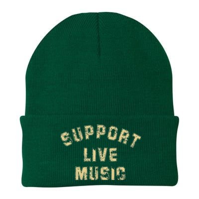 Support Live Music Musicians Concertgoers Music Lovers Knit Cap Winter Beanie