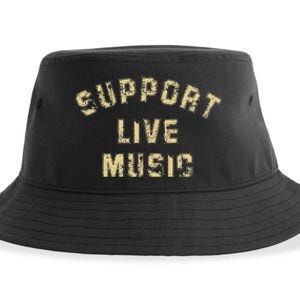 Support Live Music Musicians Concertgoers Music Lovers Sustainable Bucket Hat