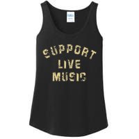 Support Live Music Musicians Concertgoers Music Lovers Ladies Essential Tank