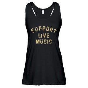 Support Live Music Musicians Concertgoers Music Lovers Ladies Essential Flowy Tank