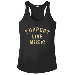 Support Live Music Musicians Concertgoers Music Lovers Ladies PosiCharge Competitor Racerback Tank