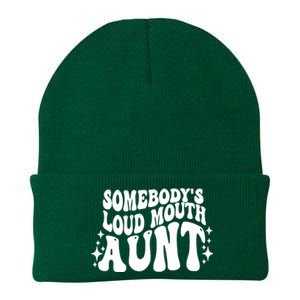 Somebody’s Loud Mouth Aunt Retro Wavy Groovy Knit Cap Winter Beanie