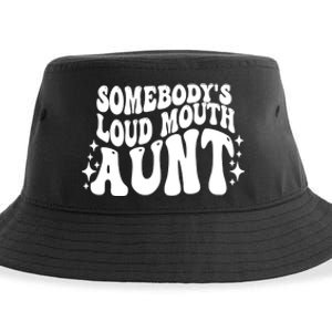 Somebody’s Loud Mouth Aunt Retro Wavy Groovy Sustainable Bucket Hat