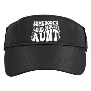 Somebody’s Loud Mouth Aunt Retro Wavy Groovy Adult Drive Performance Visor