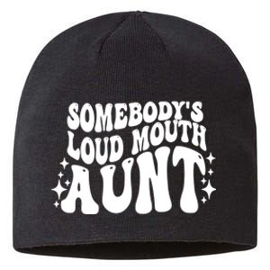 Somebody’s Loud Mouth Aunt Retro Wavy Groovy Sustainable Beanie