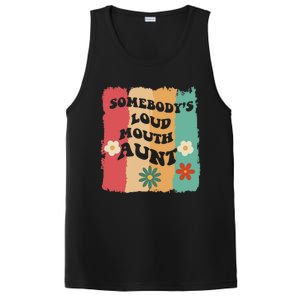 Somebody's loud mouth aunt Retro Groovy Wo Girl Boy PosiCharge Competitor Tank