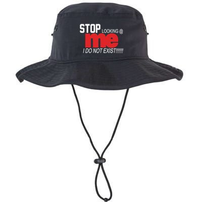 Stop Looking Me I Do Not Exist Funny Saying Bucket Hat