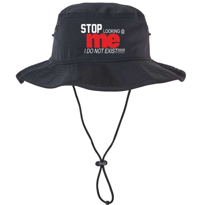 Stop Looking Me I Do Not Exist Funny Saying Bucket Hat