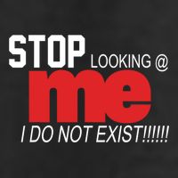 Stop Looking Me I Do Not Exist Funny Saying Microfiber Hand Towel