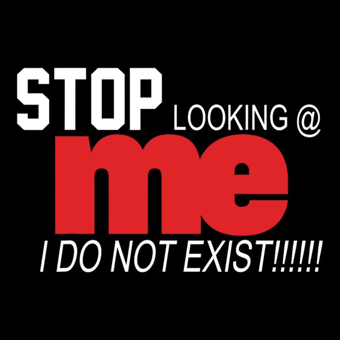 Stop Looking Me I Do Not Exist Funny Saying Wool Snapback Cap
