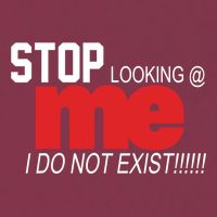 Stop Looking Me I Do Not Exist Funny Saying 16oz Travel Tumbler
