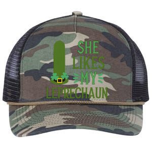 She Likes My Leprechaun Funny Saint PatrickS Day Couple Sex Joke Funny Retro Rope Trucker Hat Cap