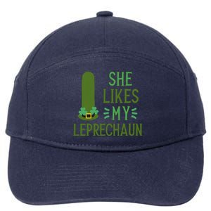 She Likes My Leprechaun Funny Saint PatrickS Day Couple Sex Joke Funny 7-Panel Snapback Hat