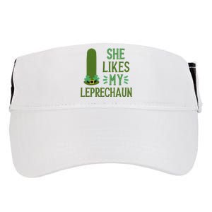 She Likes My Leprechaun Funny Saint PatrickS Day Couple Sex Joke Funny Adult Drive Performance Visor