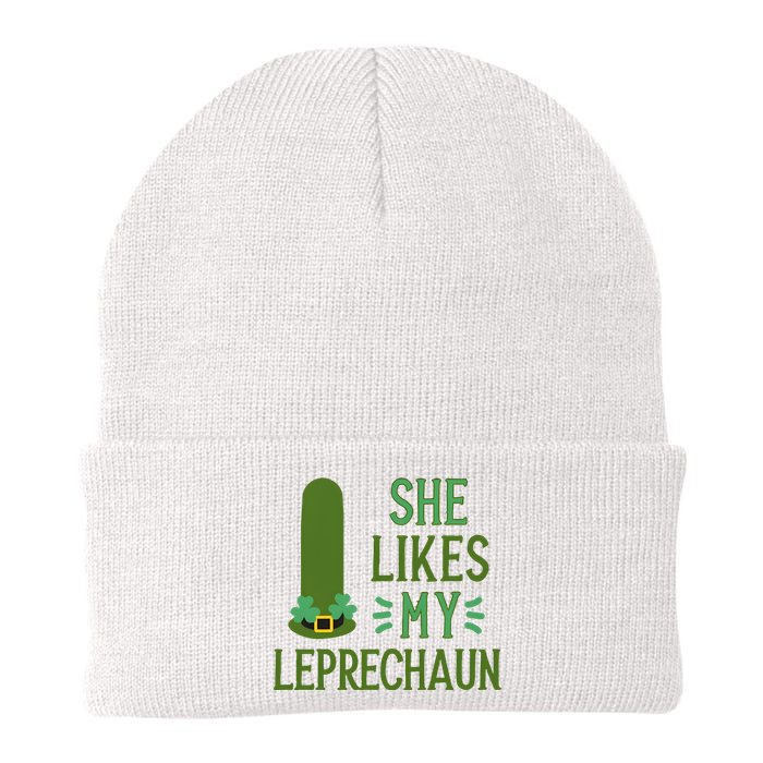 She Likes My Leprechaun Funny Saint PatrickS Day Couple Sex Joke Funny Knit Cap Winter Beanie