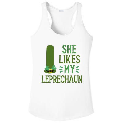 She Likes My Leprechaun Funny Saint PatrickS Day Couple Sex Joke Funny Ladies PosiCharge Competitor Racerback Tank