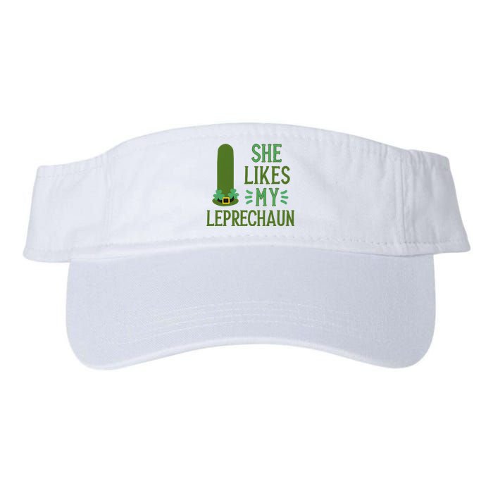 She Likes My Leprechaun Funny Saint PatrickS Day Couple Sex Joke Funny Valucap Bio-Washed Visor