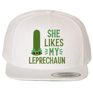 She Likes My Leprechaun Funny Saint PatrickS Day Couple Sex Joke Funny Wool Snapback Cap