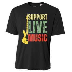 Support Live Music Lovers Music Concert Festival Local Bands Cooling Performance Crew T-Shirt