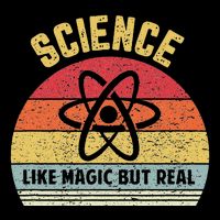 Science Like Magic But Real Funny Retro Science Teacher Mousepad