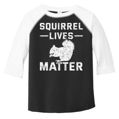 Squirrel Lives Matter Squirrel Toddler Fine Jersey T-Shirt