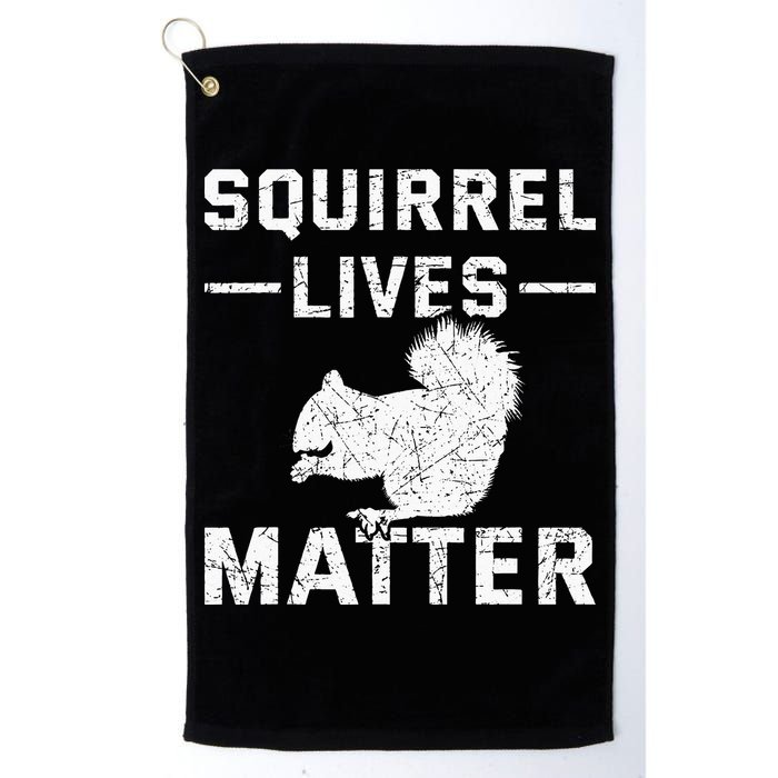 Squirrel Lives Matter Squirrel Golf Towel