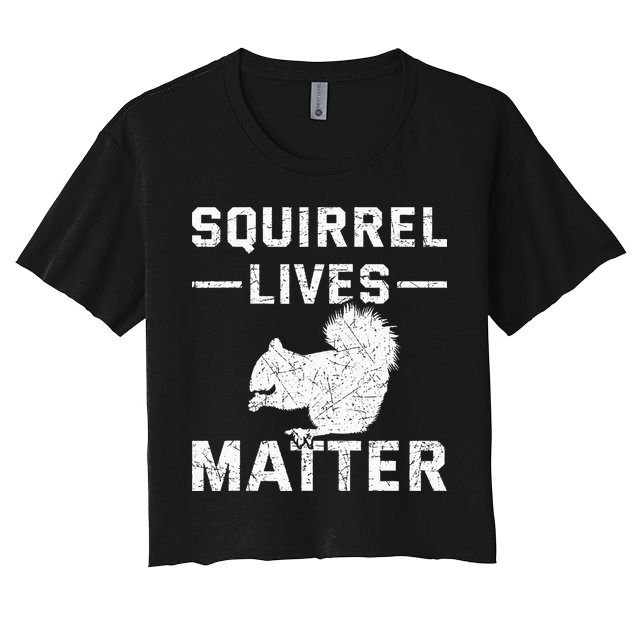 Squirrel Lives Matter Squirrel Crop Top