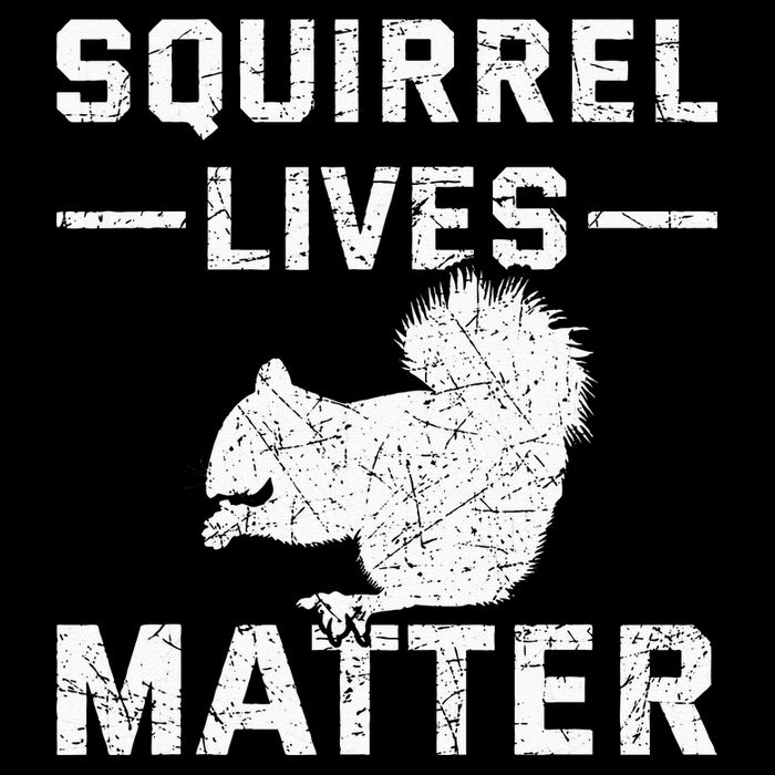 Squirrel Lives Matter Squirrel Cropped Pullover Crew