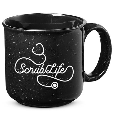 Scrub Life Nurse Doctor Stethoscope Passionate Medical RN 15oz Campfire Ceramic Mug