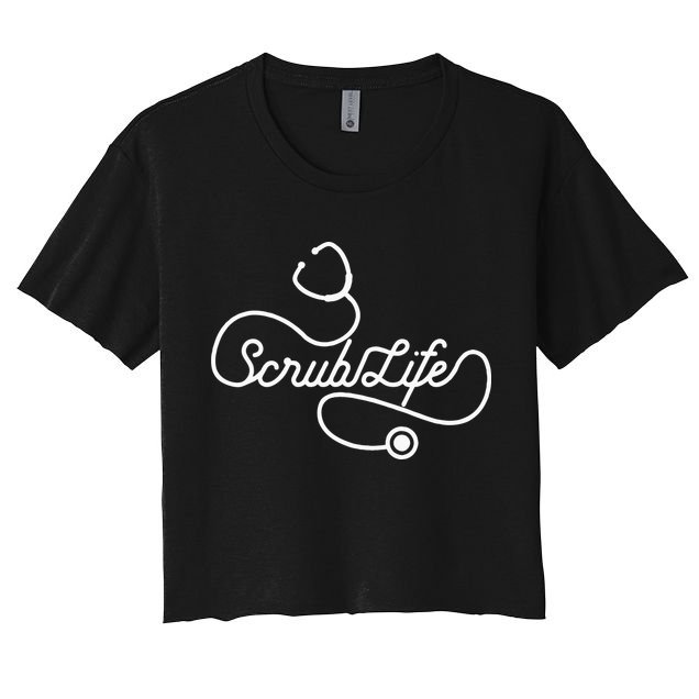 Scrub Life Nurse Doctor Stethoscope Passionate Medical RN Crop Top