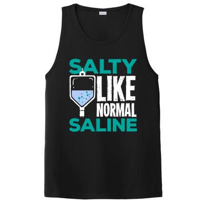 Salty Like Normal Saline Gift For A Nurse Cute Gift PosiCharge Competitor Tank