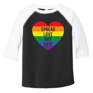 Spread Love Not Hate Inspirational Toddler Fine Jersey T-Shirt