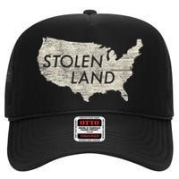 Stolen Land Native American Indigenous High Crown Mesh Back Trucker Hat