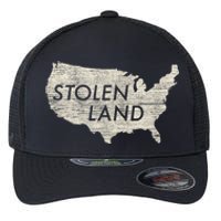 Stolen Land Native American Indigenous Flexfit Unipanel Trucker Cap