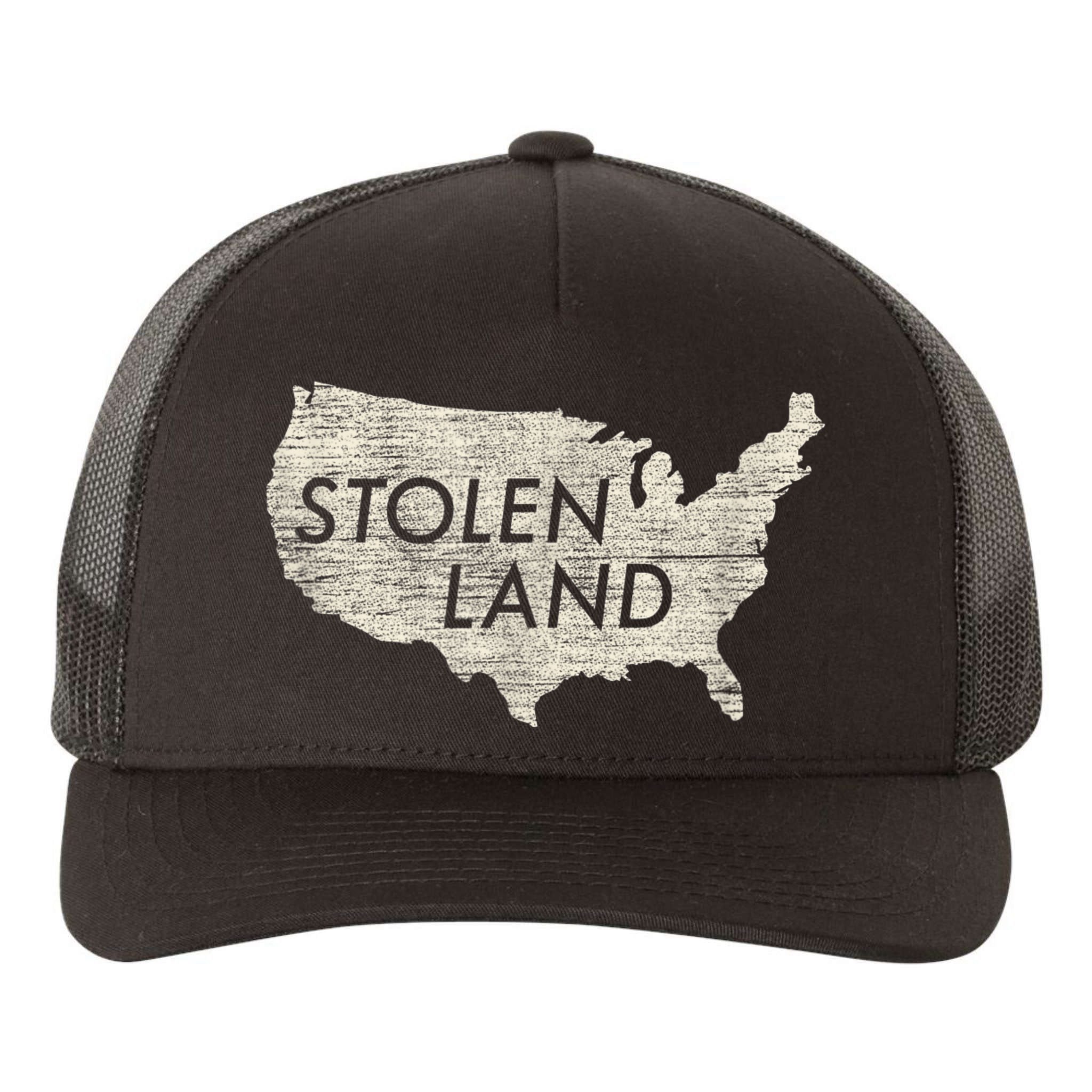 Stolen Land Native American Indigenous Yupoong Adult 5-Panel Trucker Hat