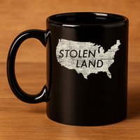Stolen Land Native American Indigenous 11oz C Handle Ceramic Mug
