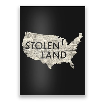 Stolen Land Native American Indigenous Poster