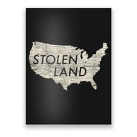 Stolen Land Native American Indigenous Poster