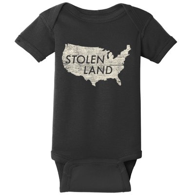 Stolen Land Native American Indigenous Baby Bodysuit