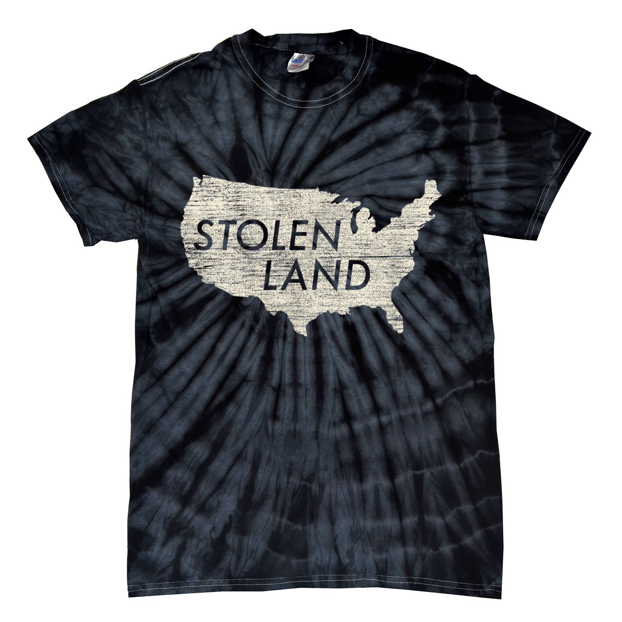 Stolen Land Native American Indigenous Tie-Dye T-Shirt