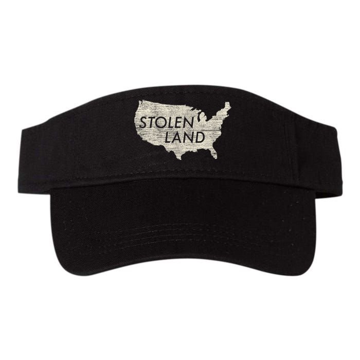 Stolen Land Native American Indigenous Valucap Bio-Washed Visor