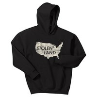 Stolen Land Native American Indigenous Kids Hoodie